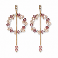 Crystal Beaded Drop Earrings — Romantic Bridal Luxury